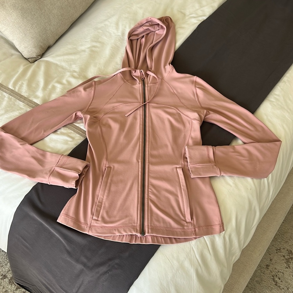 Lululemon definitely jacket blush pink size 6